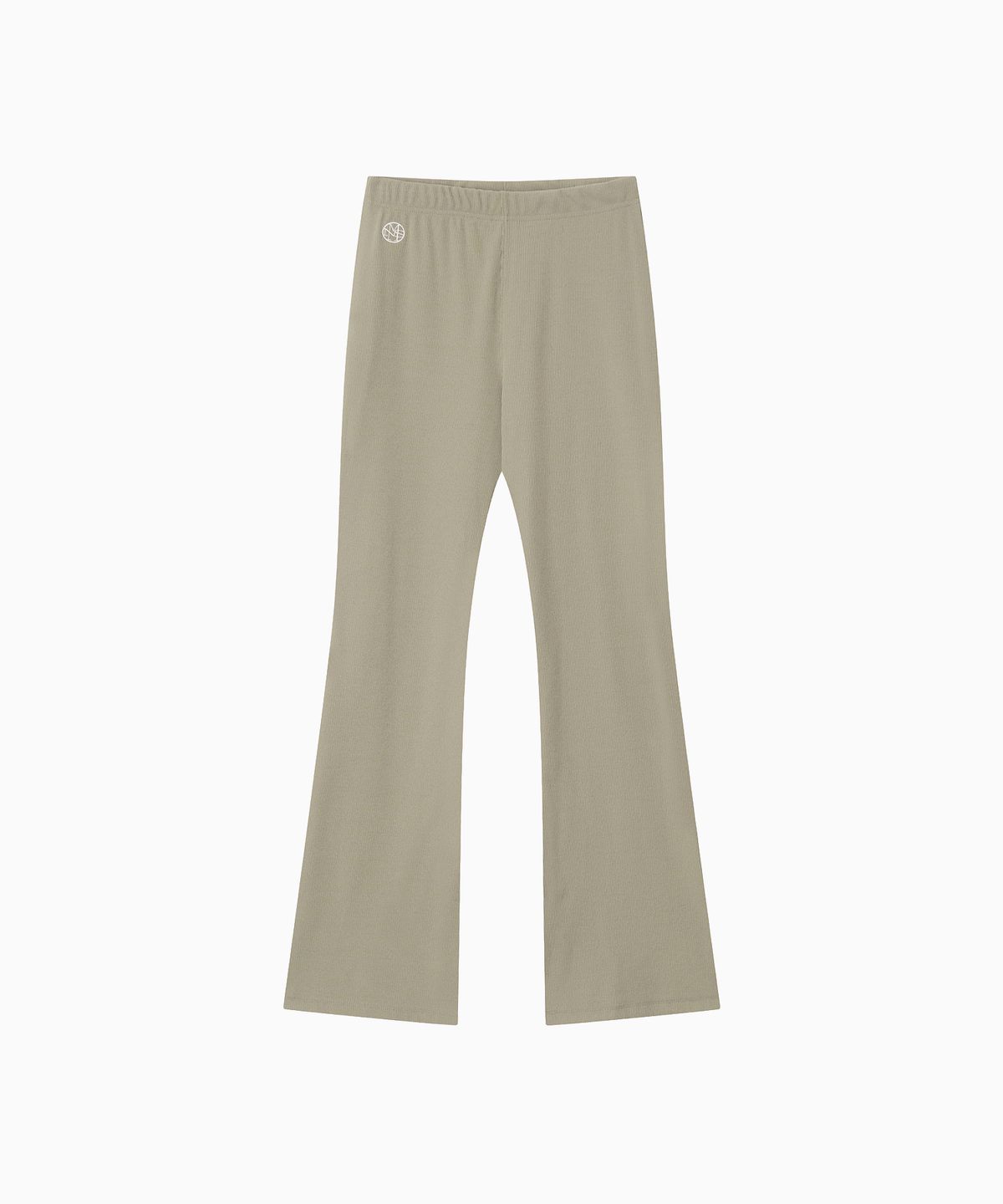 미나수(MENASOO) Move Fit Bootcut Ribbed Pants_Beige