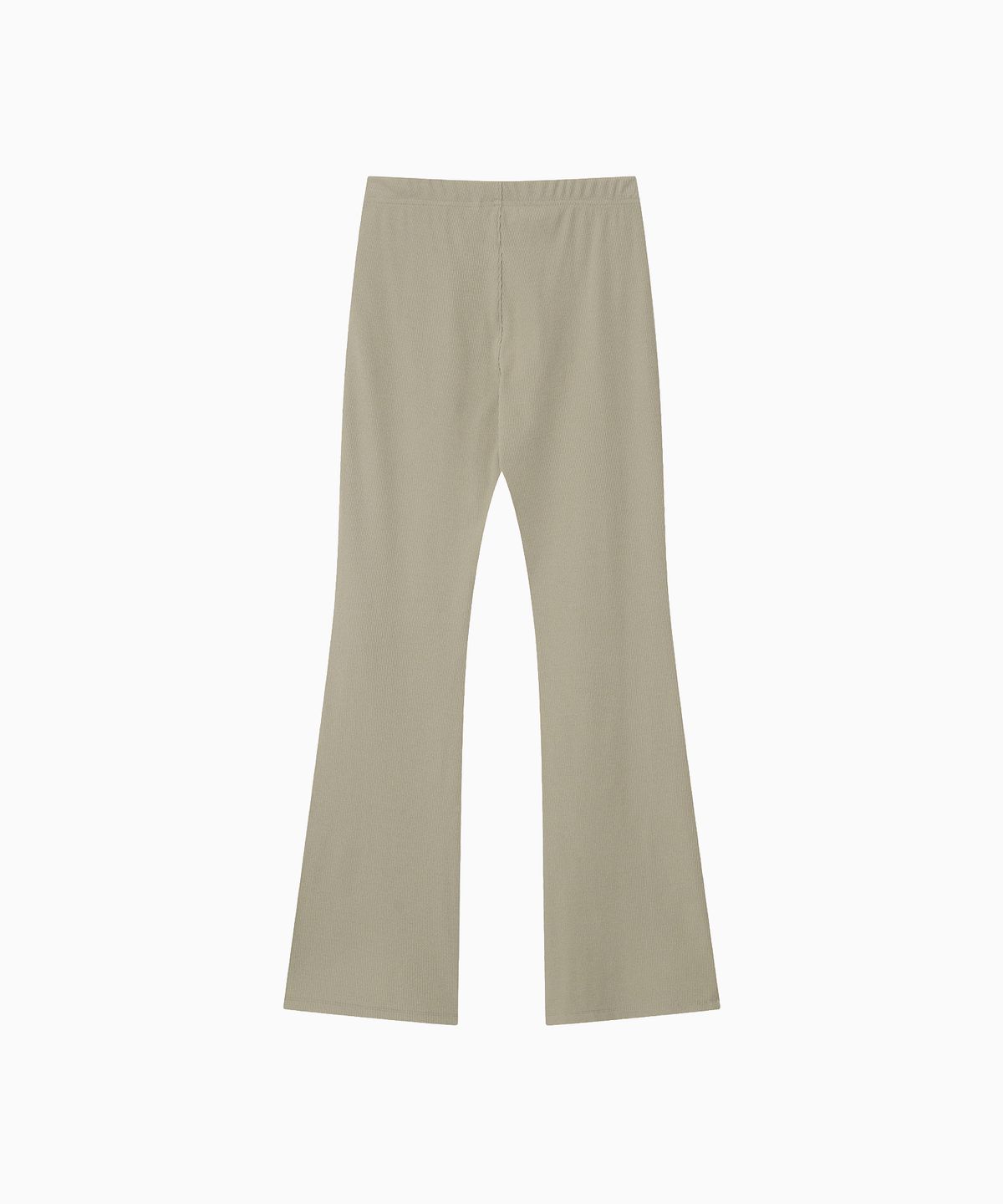 미나수(MENASOO) Move Fit Bootcut Ribbed Pants_Beige