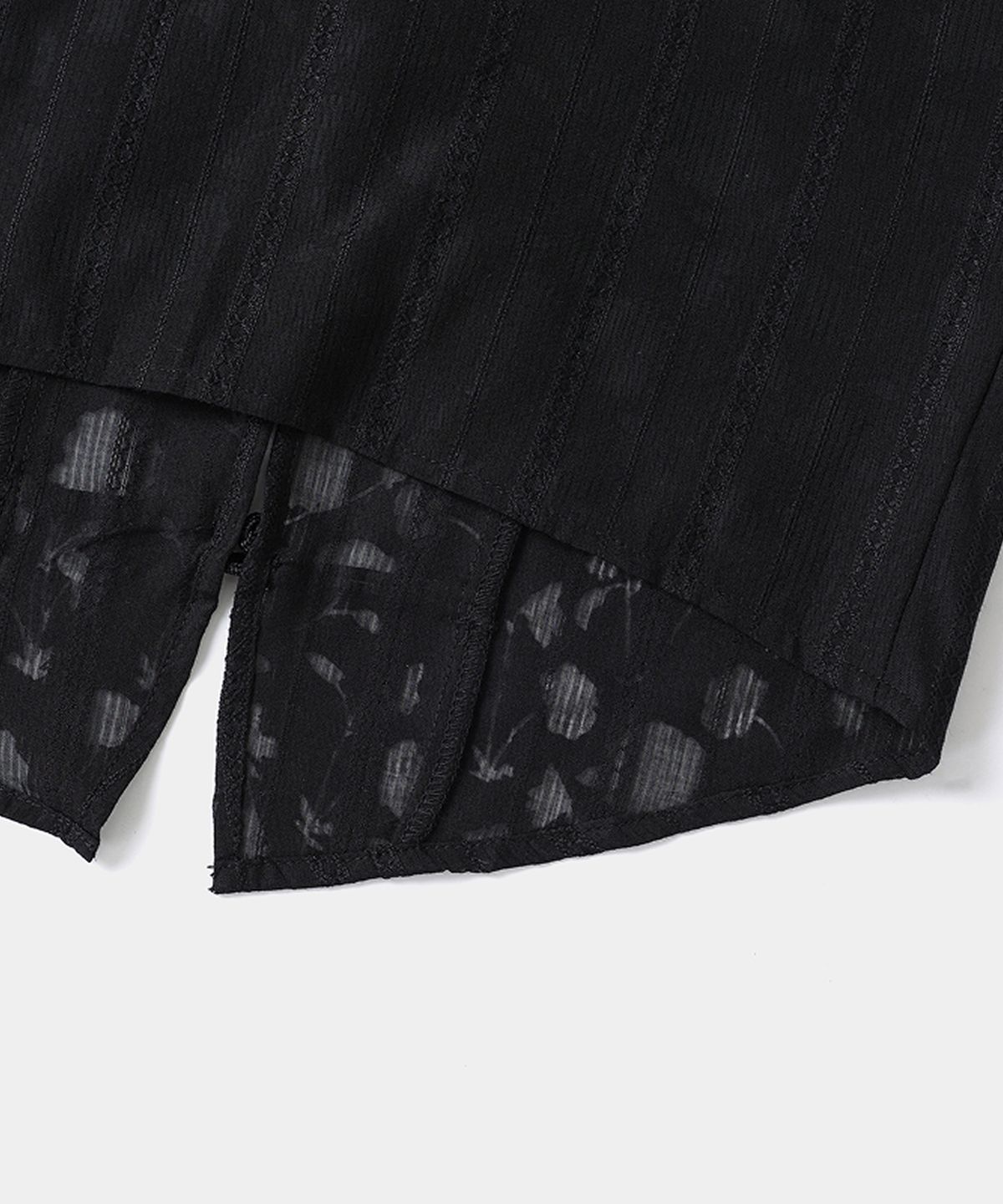 루펀(LOOFUN) Qipao Open Collar Shirt / 치파오 오픈 카라 셔츠 [Black]