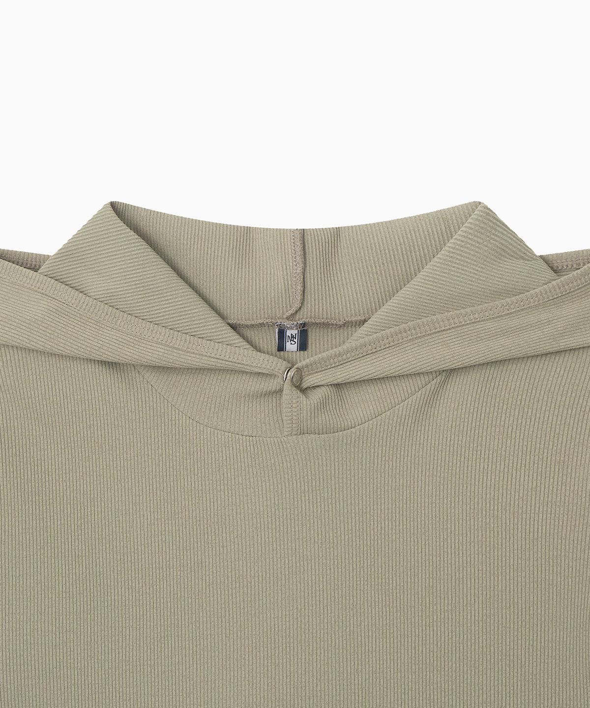 미나수(MENASOO) Move Hood Ribbed Top_Beige