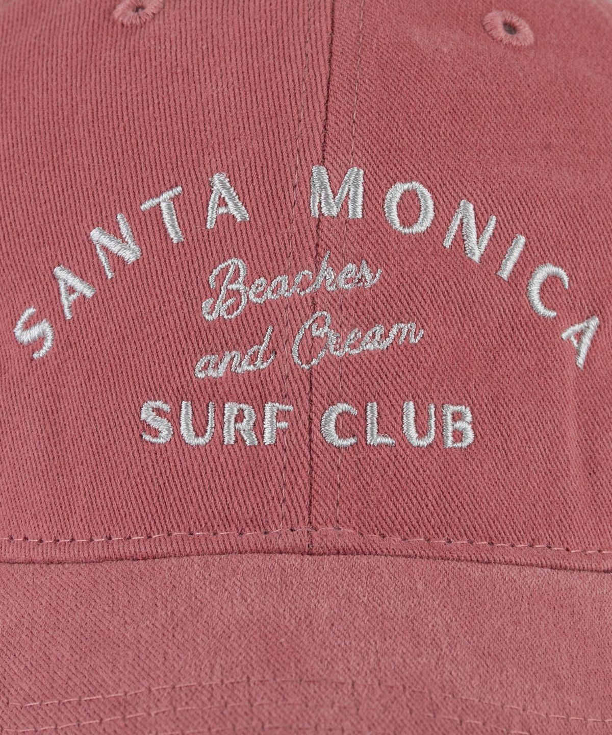 비치스앤크림(BEACHESANDCREAM) SANTA MONICA Cotton Ball cap-pink