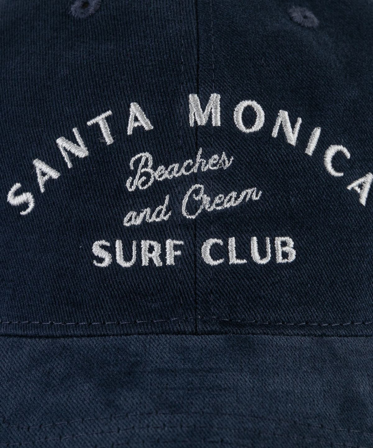 비치스앤크림(BEACHESANDCREAM) SANTA MONICA Cotton Ball cap-navy