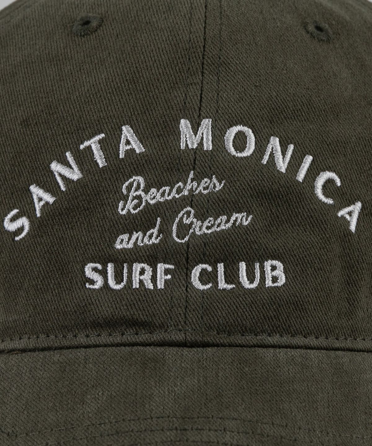 비치스앤크림(BEACHESANDCREAM) SANTA MONICA Cotton Ball cap-khaki
