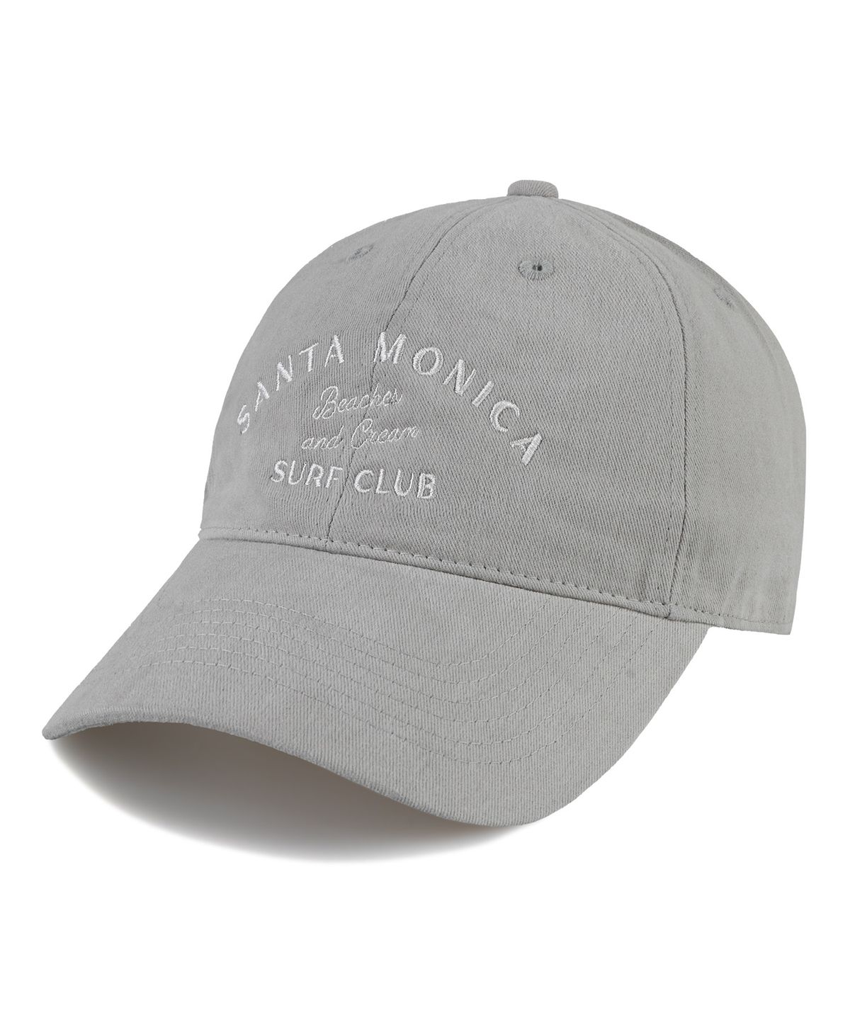 비치스앤크림(BEACHESANDCREAM) SANTA MONICA Cotton Ball cap-gray