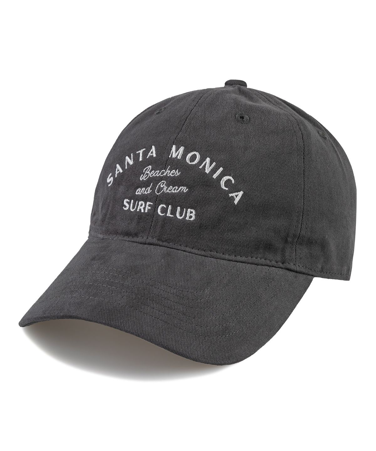 비치스앤크림(BEACHESANDCREAM) SANTA MONICA Cotton Ball cap-charcoal