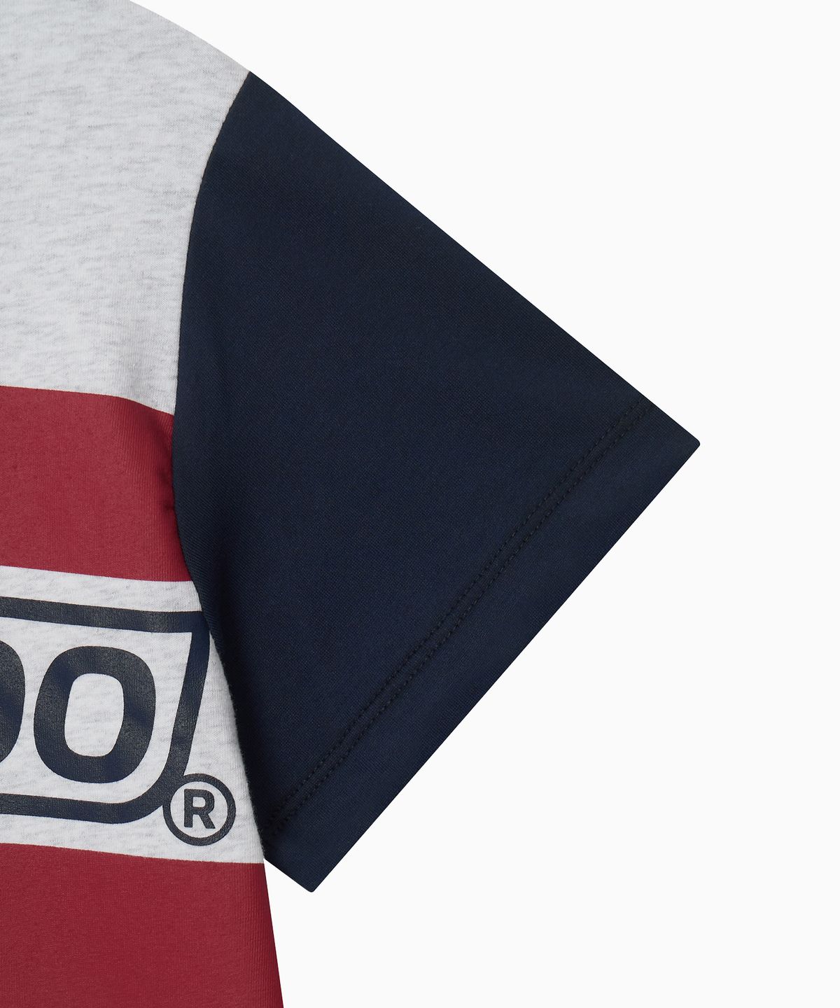 미나수(MENASOO) Menasoo Run Logo Short Sleeve T Shirt_White Melange