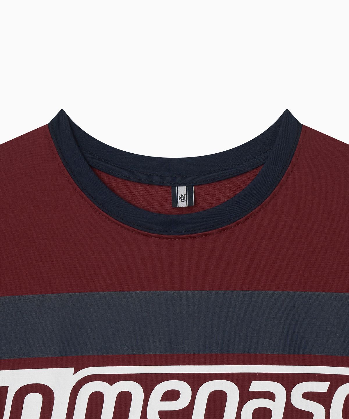 미나수(MENASOO) Menasoo Run Logo Short Sleeve T Shirt_Red