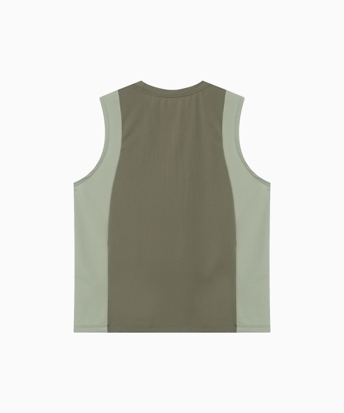 미나수(MENASOO) Refocus Mesh Sleeveless Top_Khaki