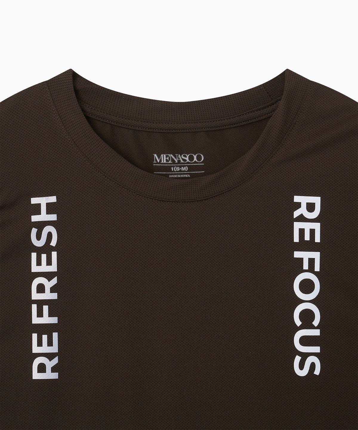 미나수(MENASOO) Refocus Mesh Sleeveless Top_Brown