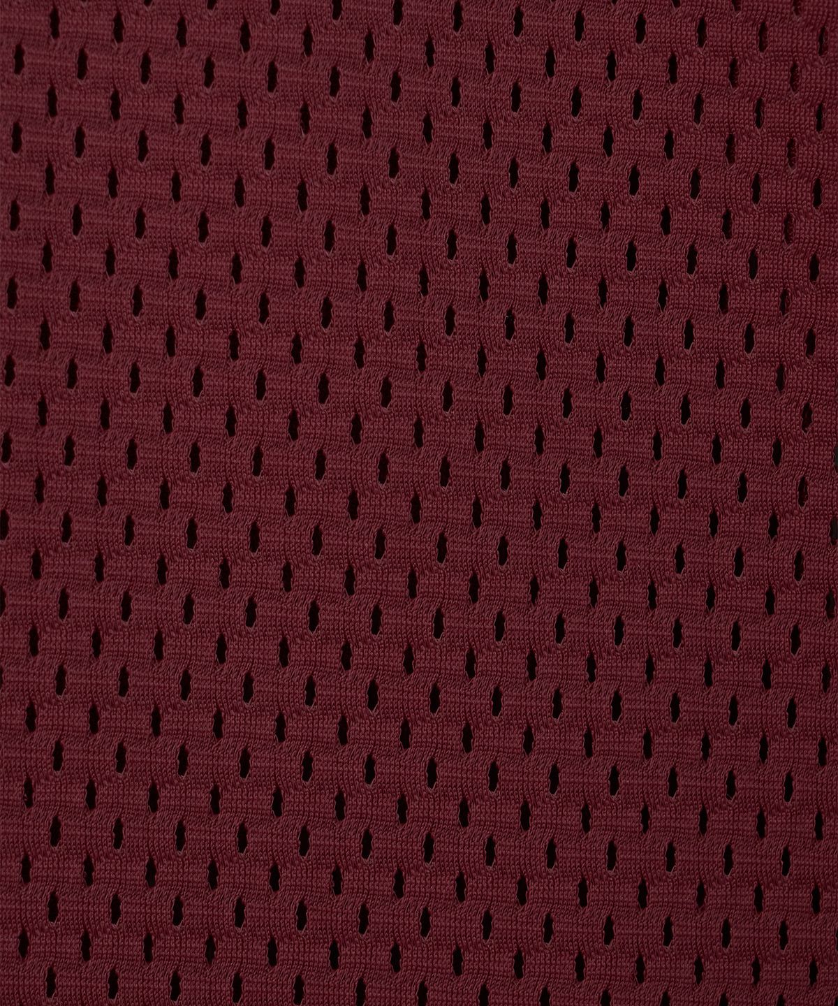 미나수(MENASOO) Refocus Mesh Round Neck T Shirt_Burgundy