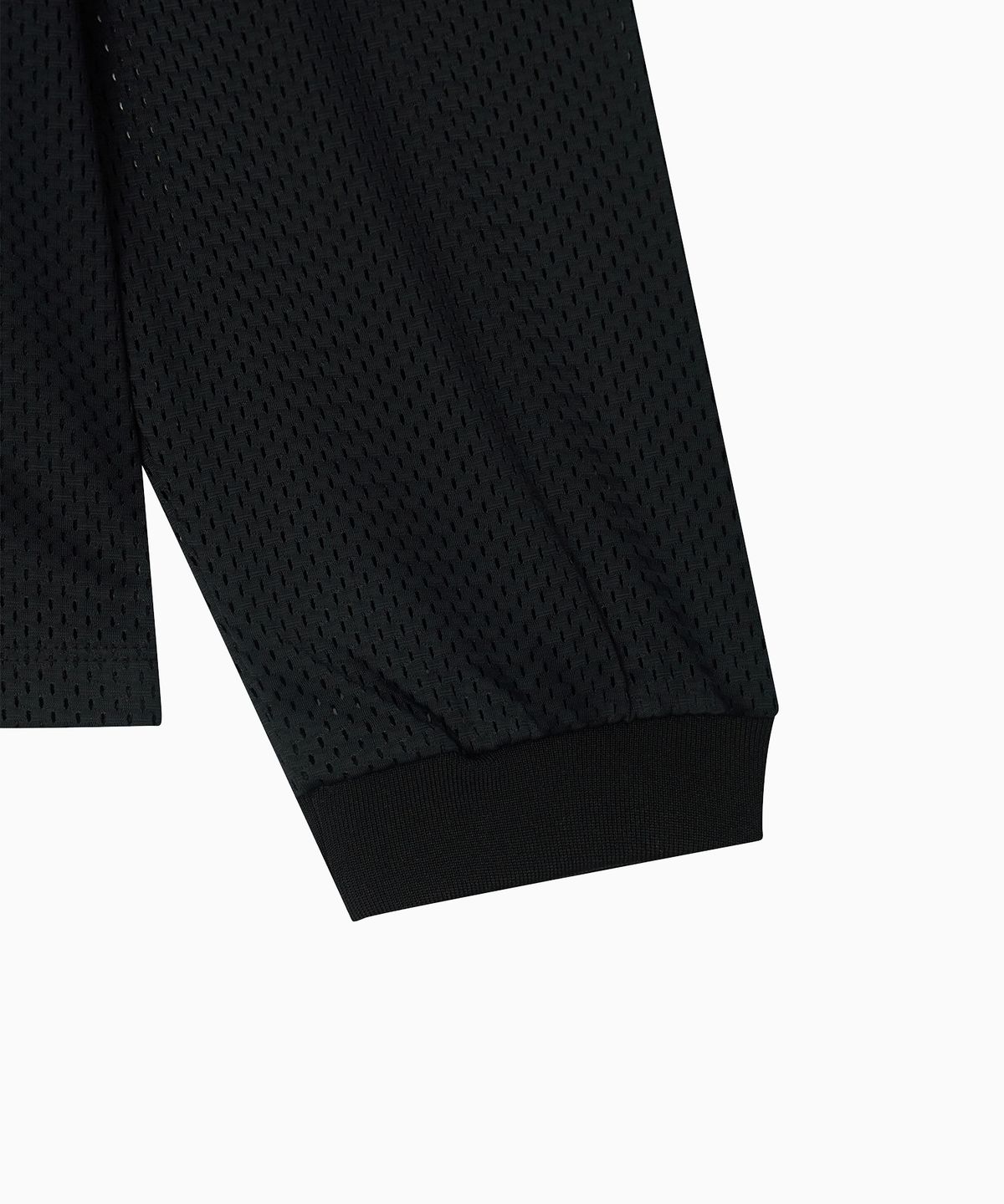 미나수(MENASOO) Refocus Mesh Round Neck T Shirt_Black