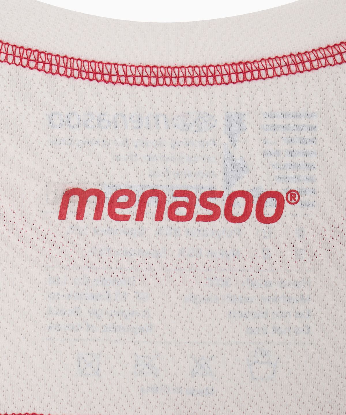 미나수(MENASOO) Sports Fit Contrast Stitch Short Sleeve T Shirt_White