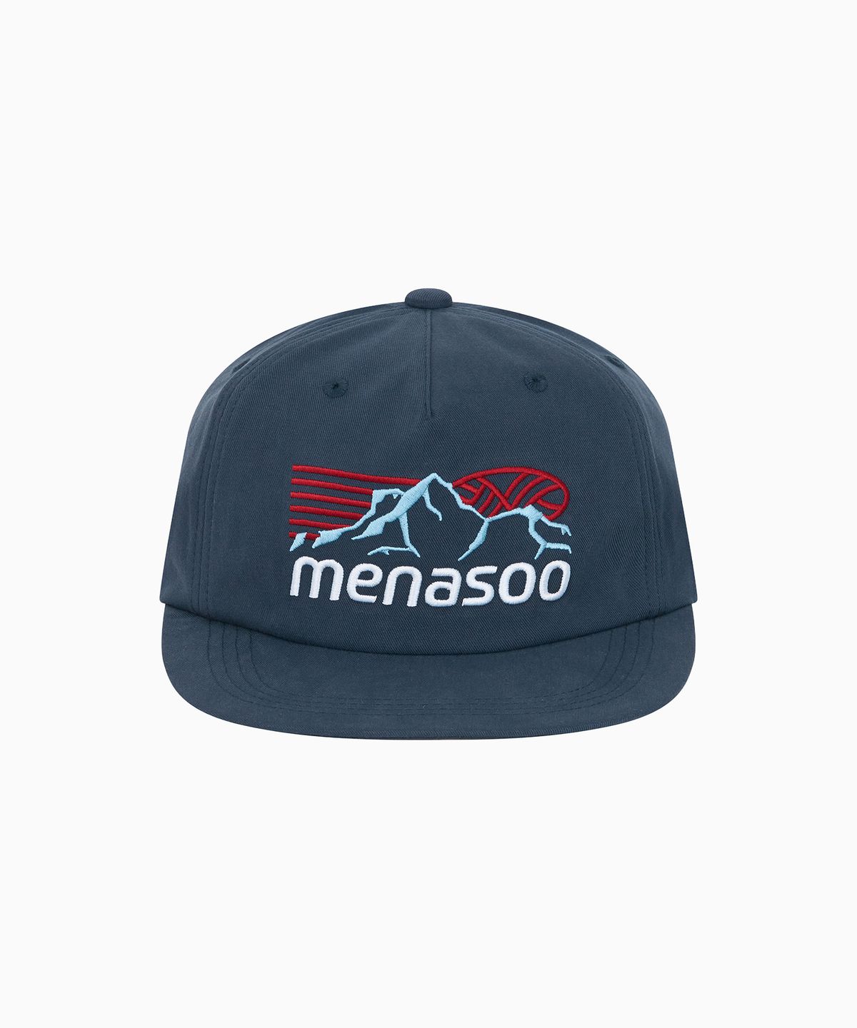 미나수(MENASOO) Mountain Logo Cotton Cap_Navy