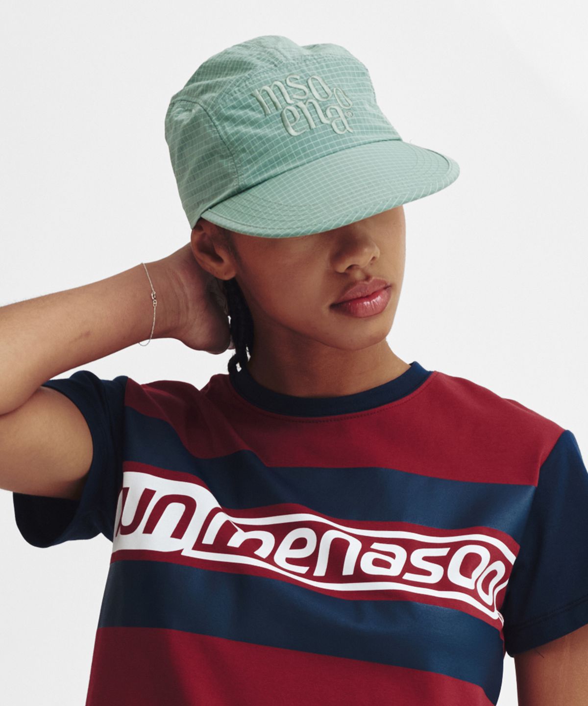 미나수(MENASOO) Signature Ripstop Running Cap_Mint