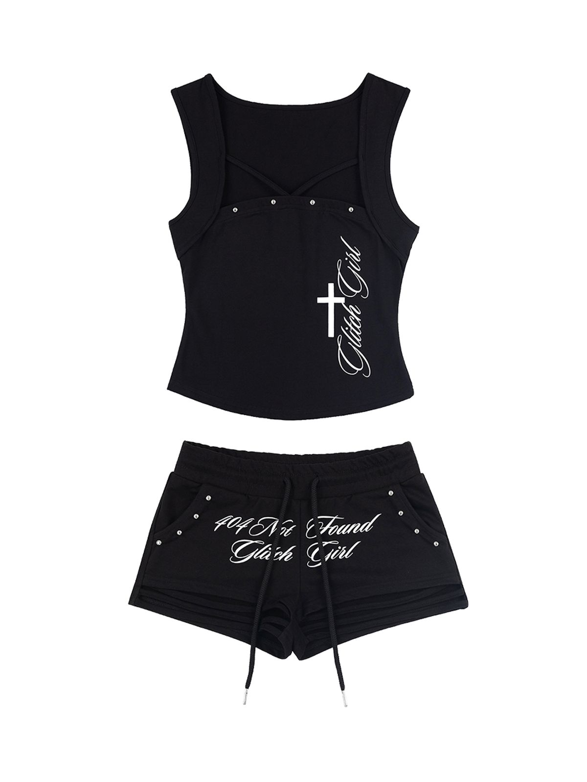 레피브(REPIVV) Glitch Girl Set (Black)