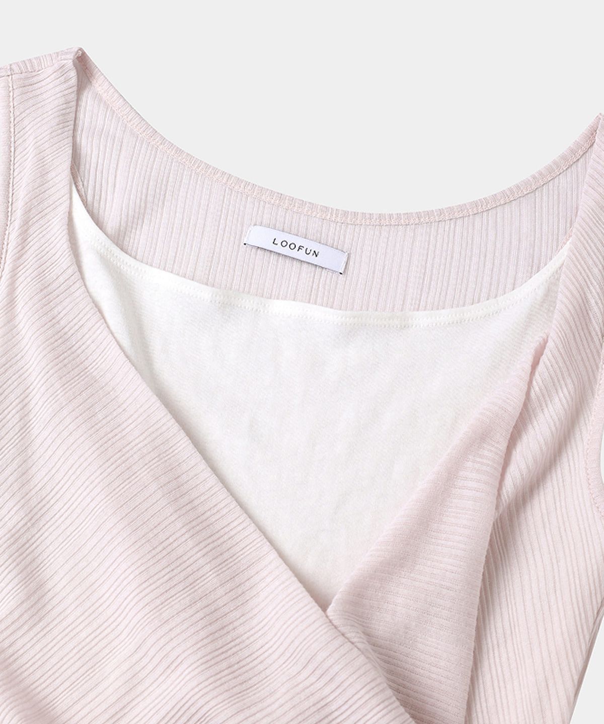 루펀(LOOFUN) Drape Garter Sleeveless / 드레이프 가터 슬리브리스 [Pink]