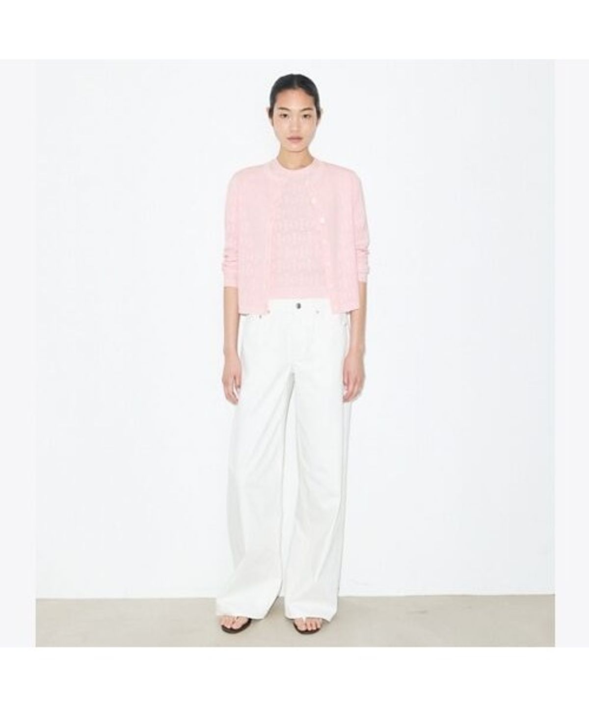 토리버치(TORYBURCH) 포인텔 비스코스 가디건 - 라이트 핑크