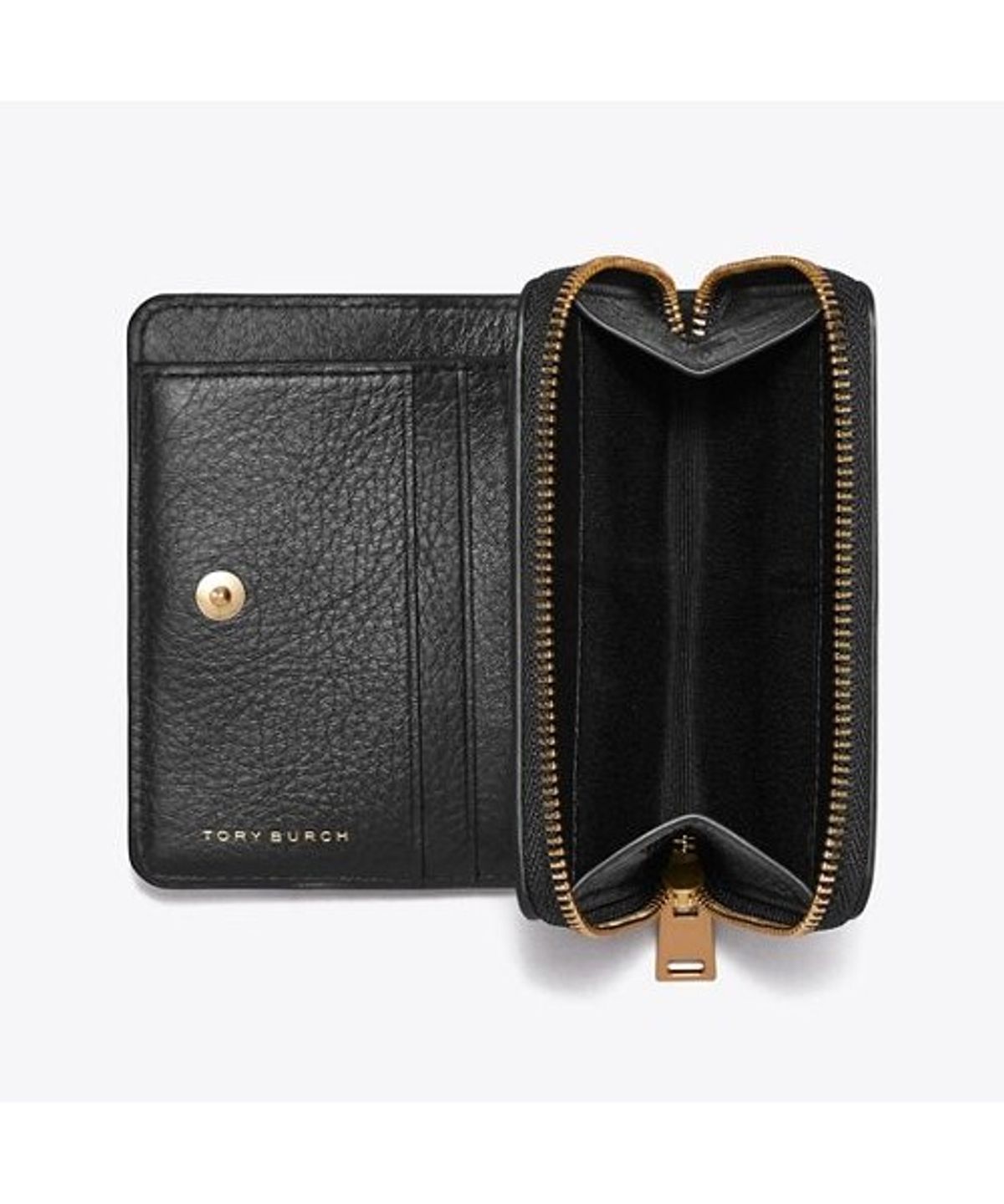 토리버치(TORYBURCH) 찰리 퀼티드 바이폴드 월렛 - 블랙