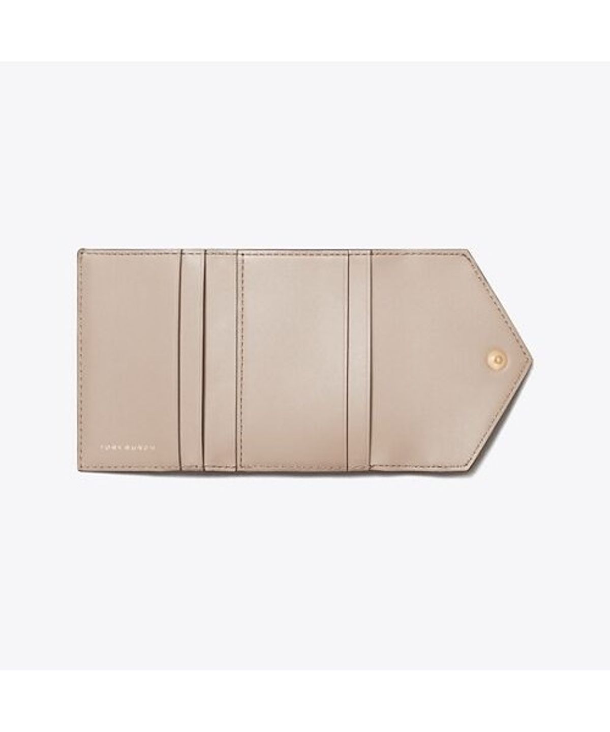 토리버치(TORYBURCH) 티 모노그램 코티드 자카드 엔벨로프 스몰 월렛 - 차콜