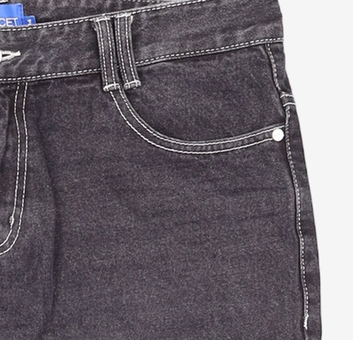 데케트(DECET) [스프링/썸머]Dawn Semi Wide Jeans DCPT002Black 34