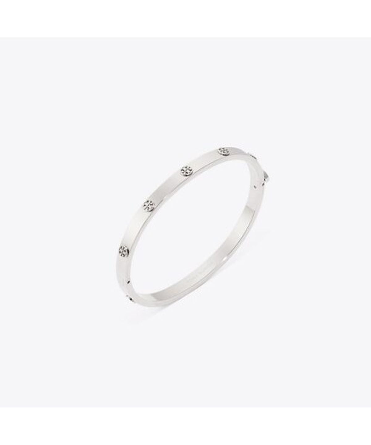 토리버치(TORYBURCH) 틴 아이콘 힌지 브레이슬릿 - 토리 실버
