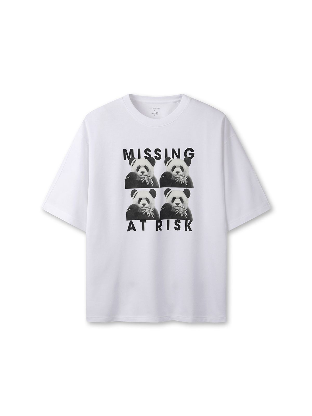탑텐(TOPTEN) 공용 [고상우 작가] COOL Air 코튼 더블니트 T 반팔_MSG3TS3395