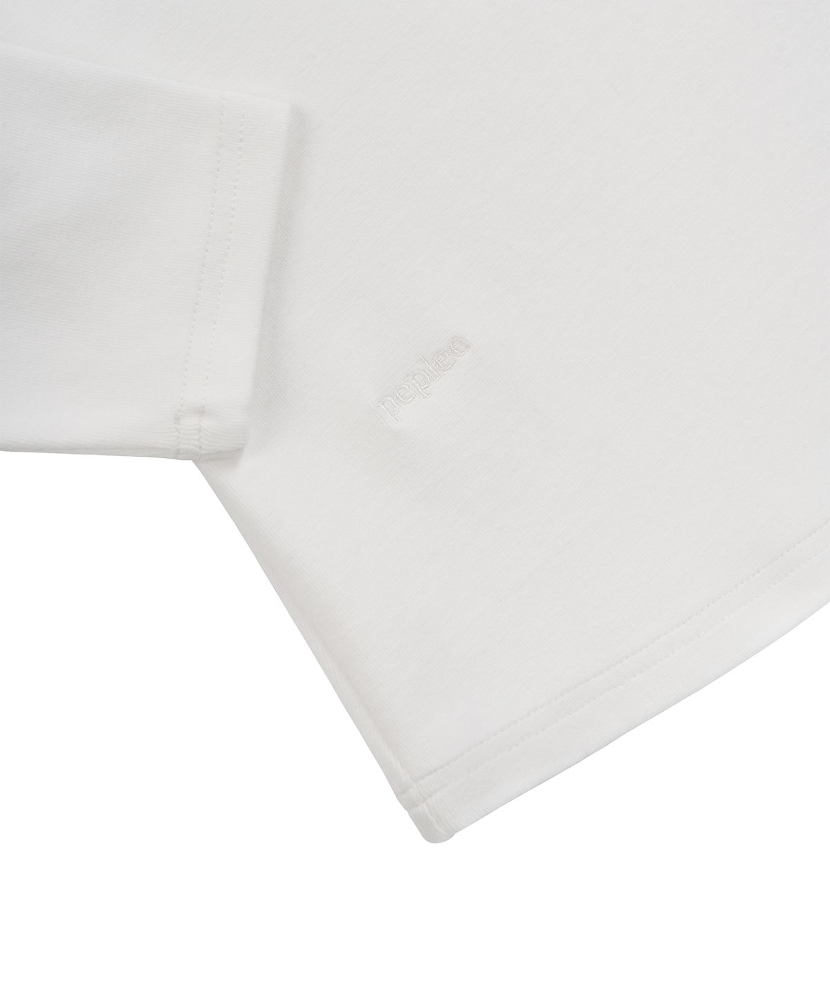 페플리(PEPLEE) V-Neck 3/4 Sleeve Tee (White)