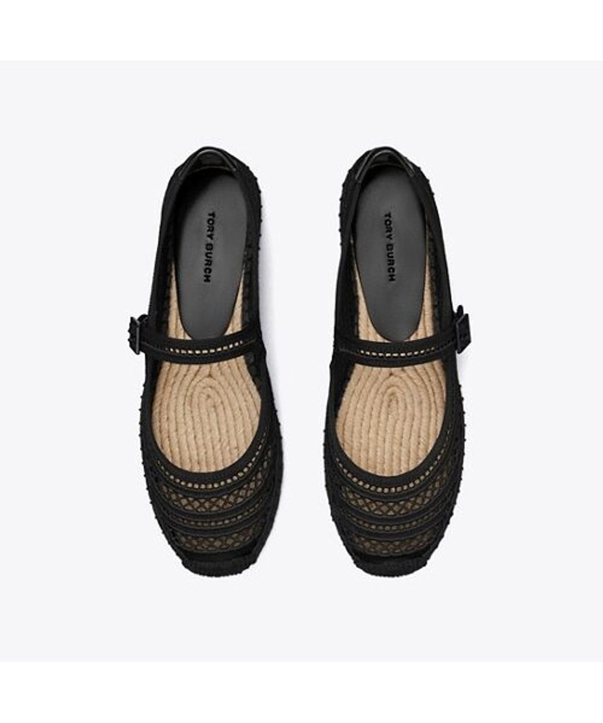 토리버치(TORYBURCH) 오픈 위브 메리 제인 에스파드리유 - 퍼펙트 블랙