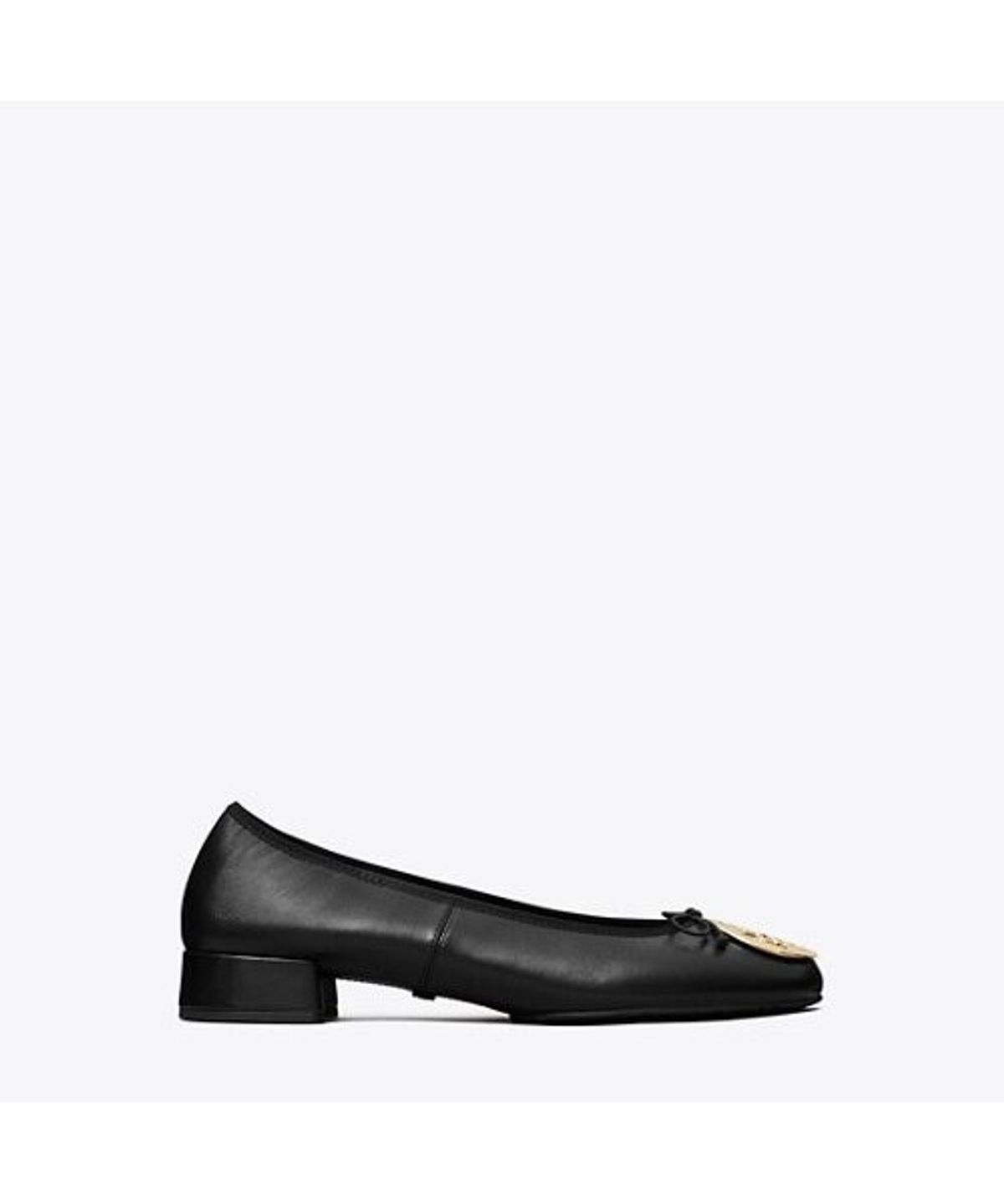 토리버치(TORYBURCH) 래바 힐 발레 25Mm - 퍼펙트 블랙 / 골드