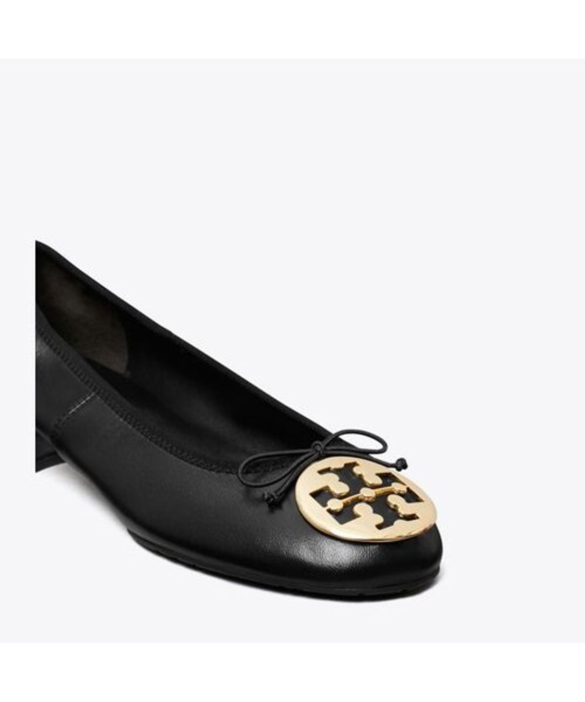 토리버치(TORYBURCH) 래바 힐 발레 25Mm - 퍼펙트 블랙 / 골드