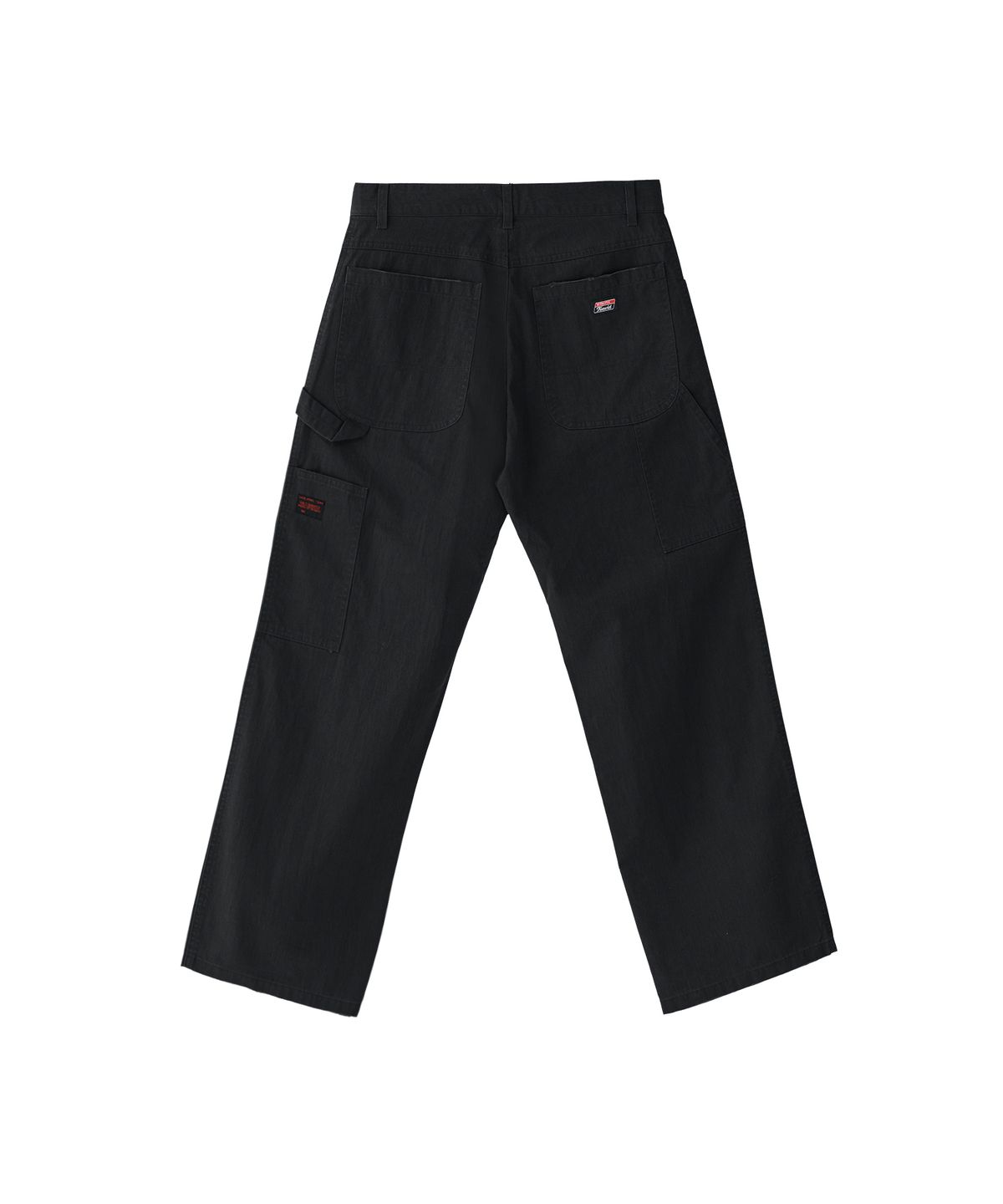 투위드(TUEWID) 002 Washed capenter pants in loose fit black