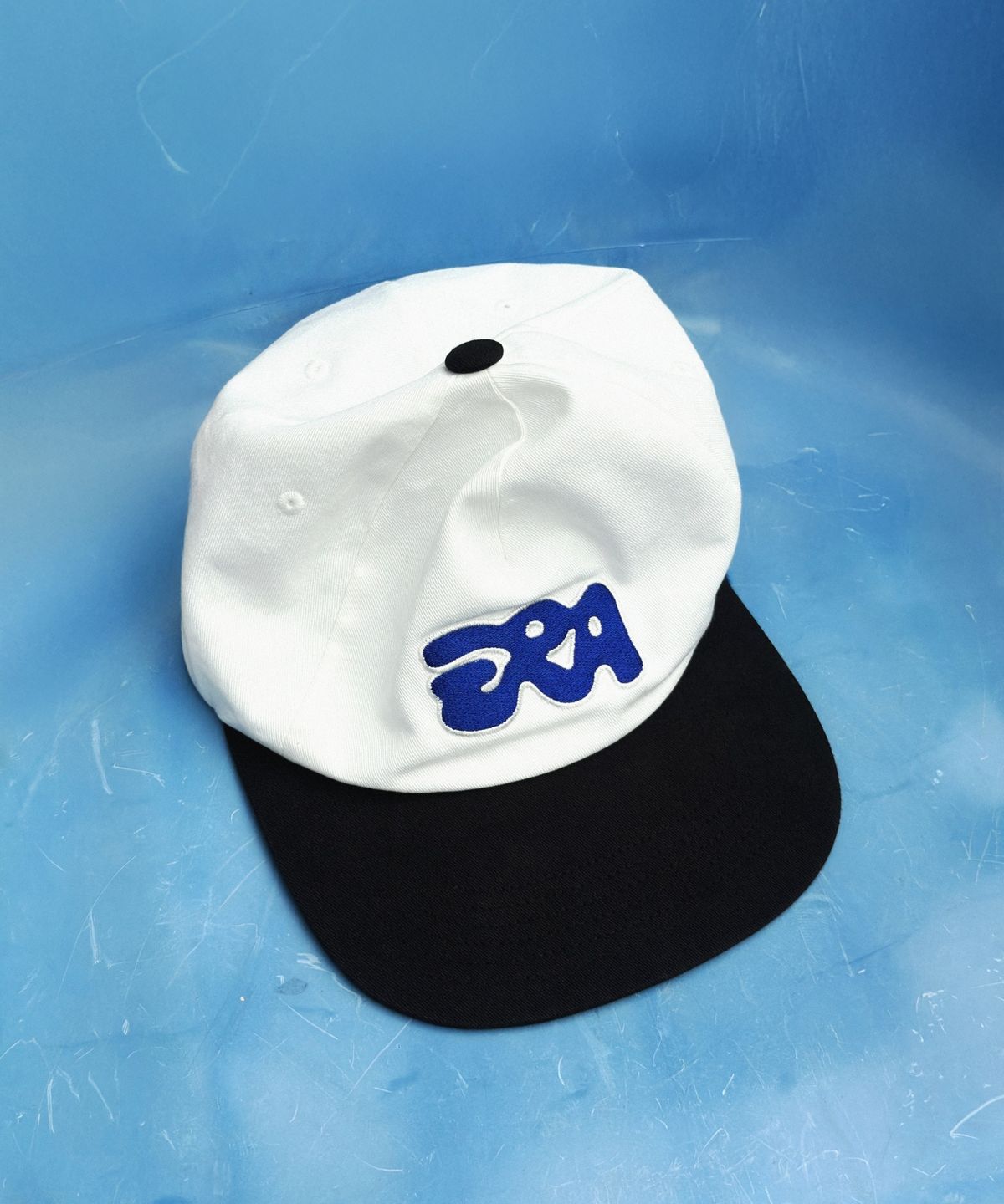 이알에이(ERA) UNISEX ERA BUBBLE LOGO CAP - WHITE BLACK