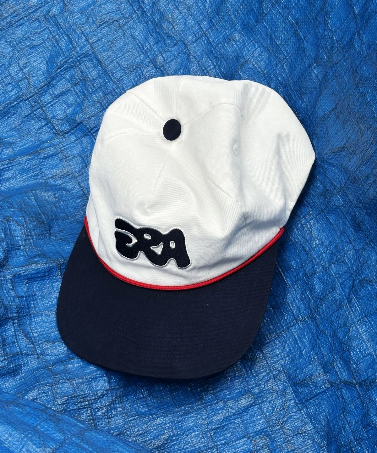 이알에이(ERA) UNISEX ERA BUBBLE LOGO CAP - WHITE NAVY