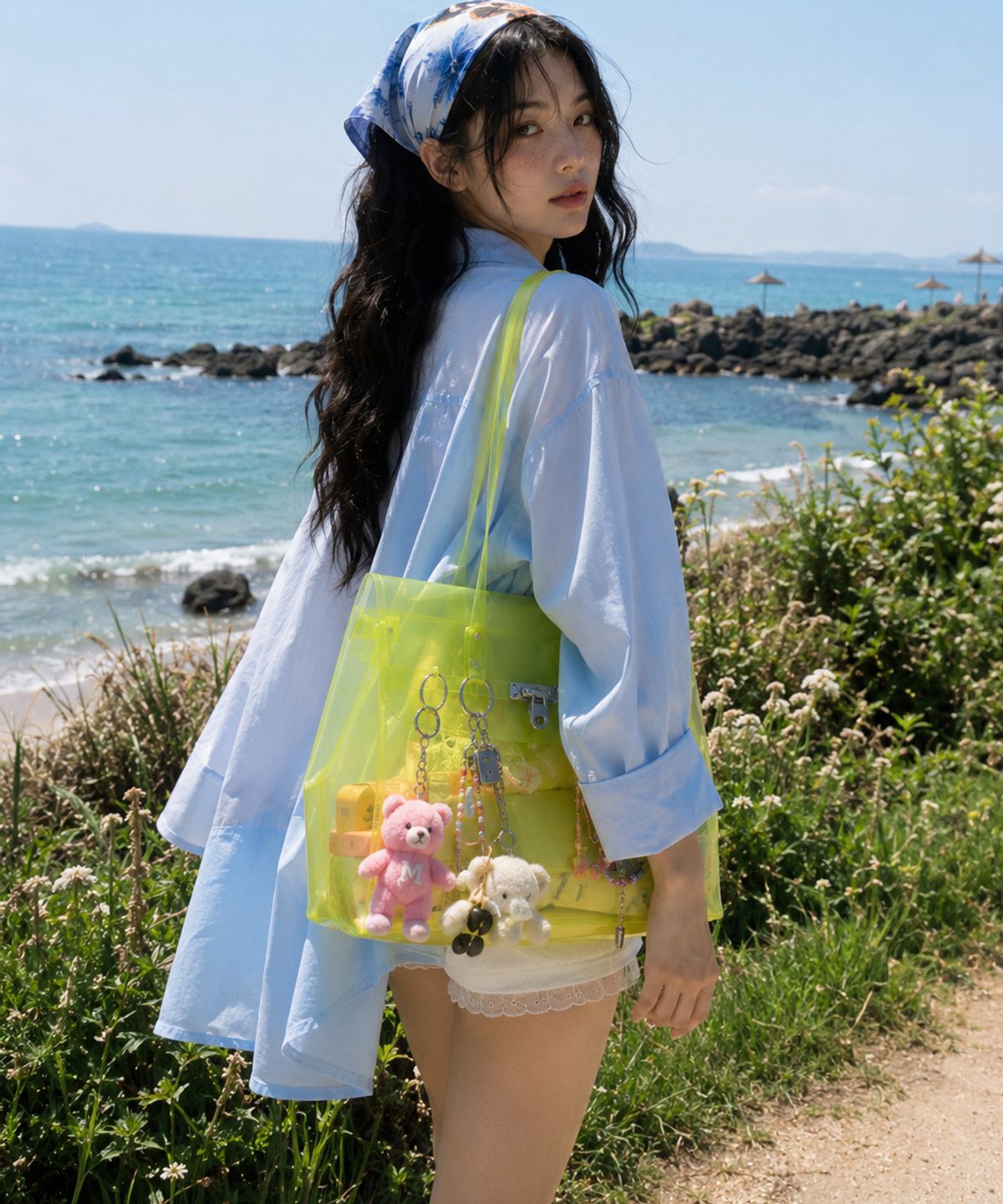 마틴콕스(MATINCOX) Jelly Keyring Bag - Lime