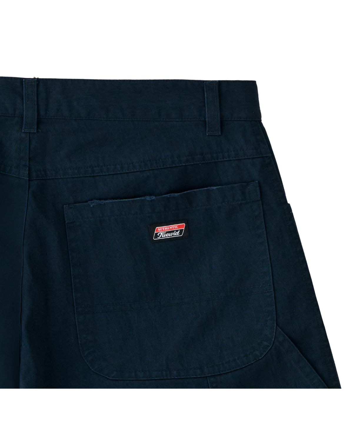 투위드(TUEWID) 002 Washed capenter pants in loose fit navy
