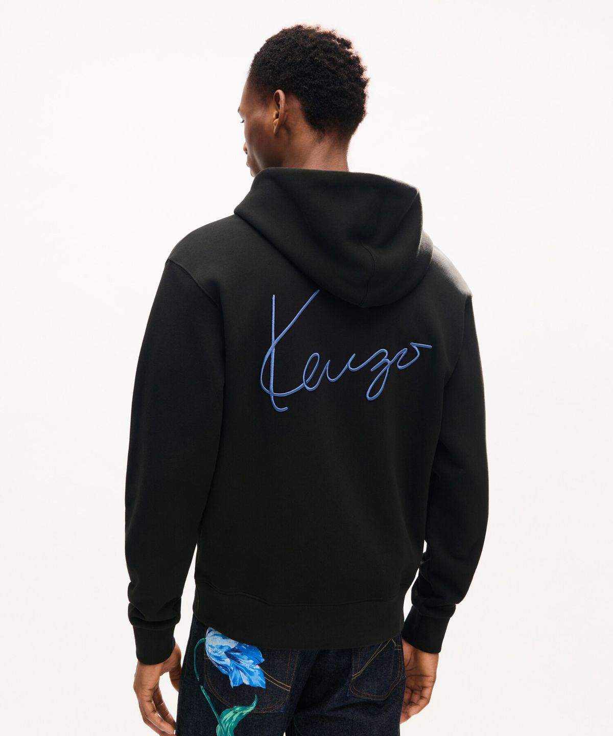 겐조(KENZO) 남성 시그니처 클래식 집 업 후디_K263AMW401BKX