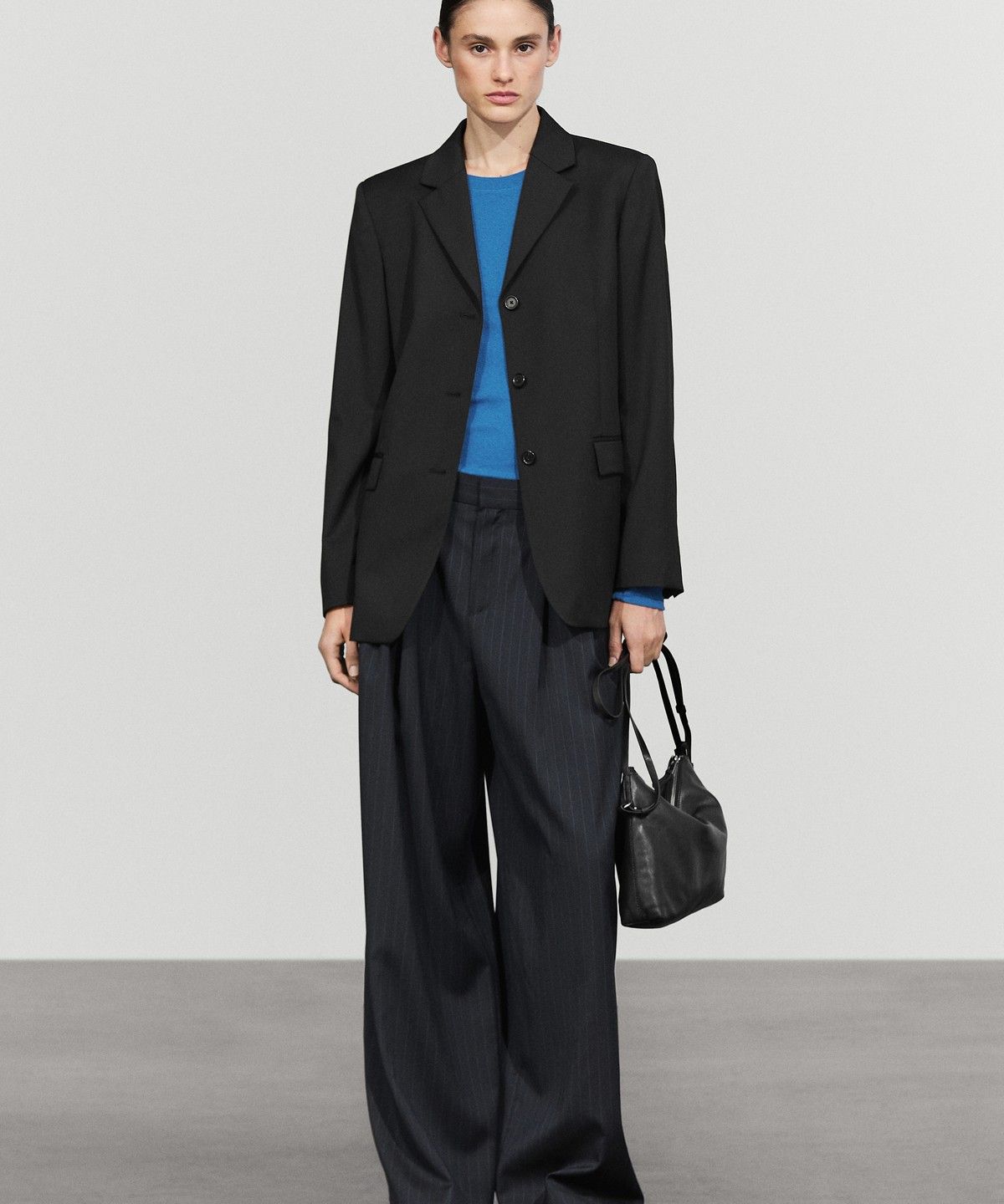 마시모두띠(MASSIMO DUTTI) 100% 쿨 울 블레이저