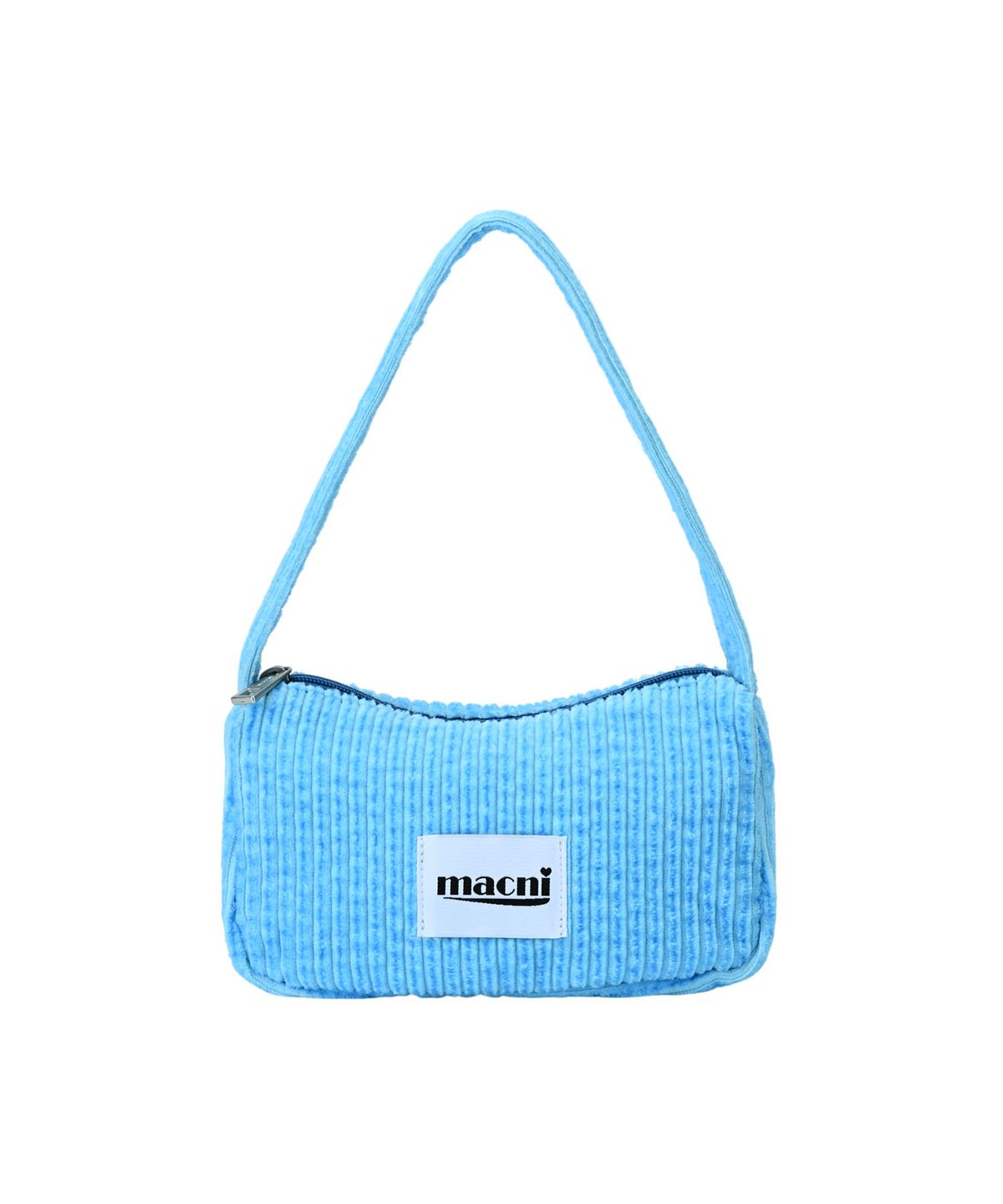 마크니(MACNI) CORDUROY MINI POUCH SHOULDER BAG BLUE
