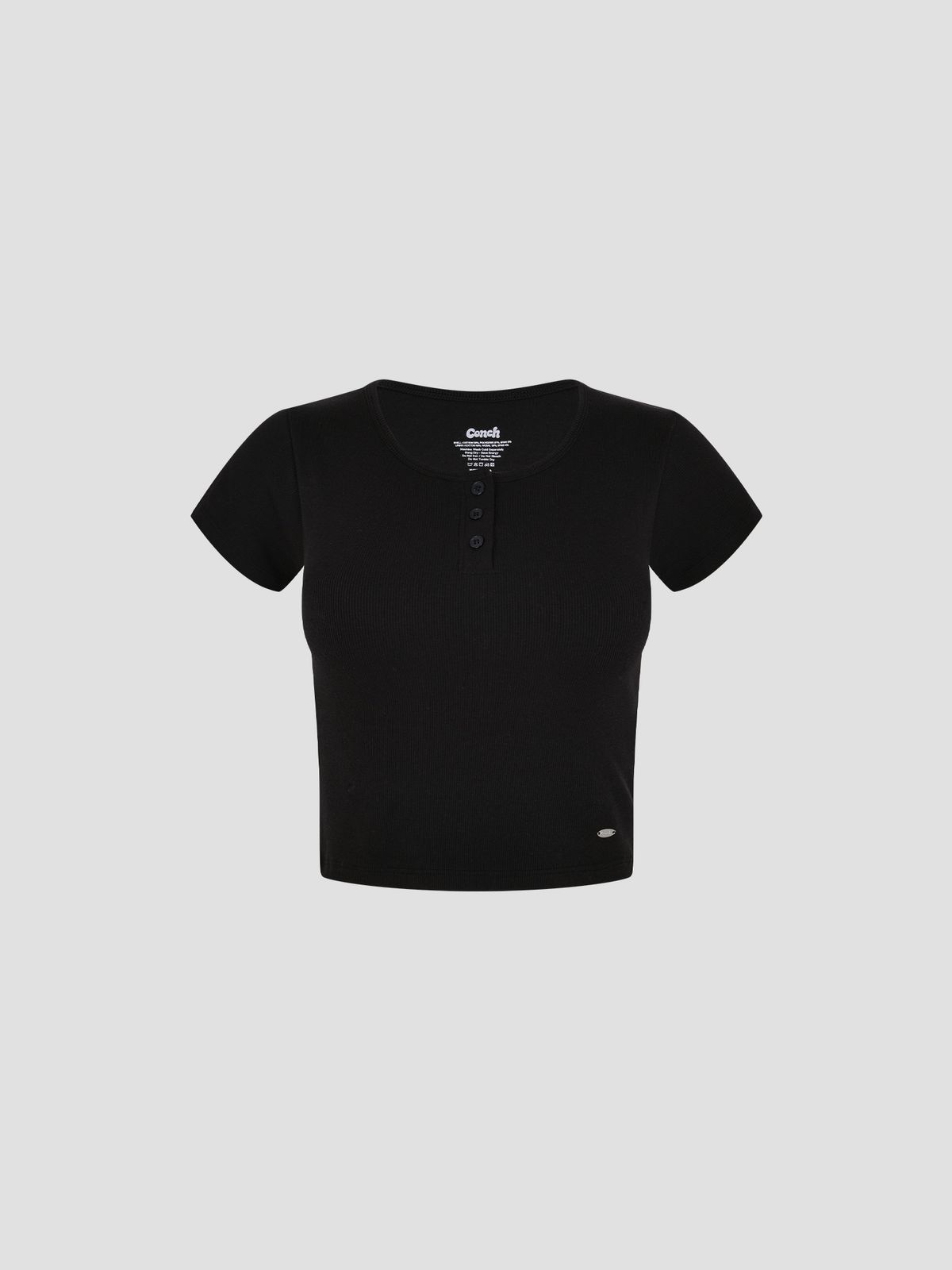 콘치웨어(CONCHWEAR) 캡내장 헨리넥 반팔 티셔츠 (3colors)