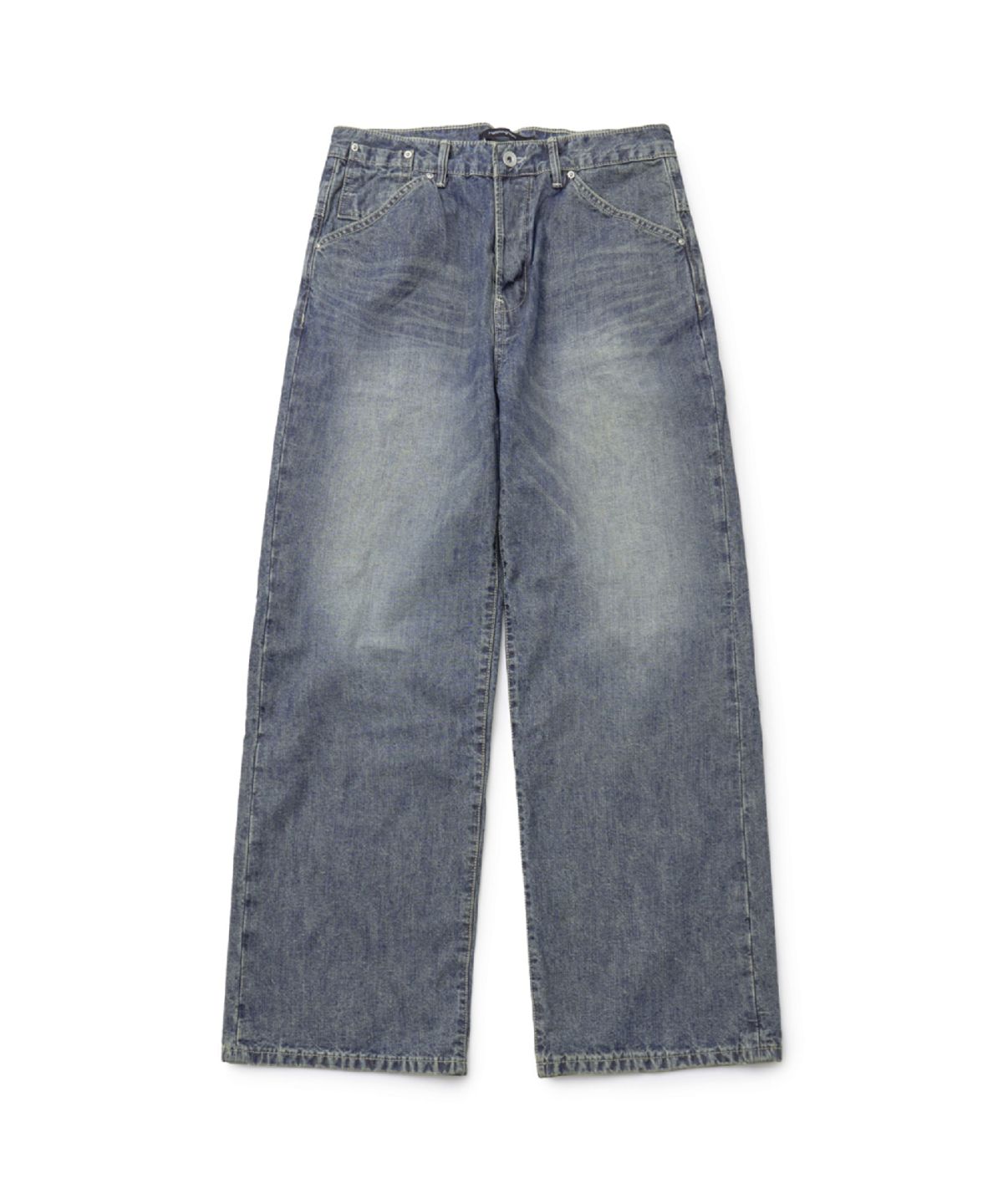 해칭룸(HATCHINGROOM) Cinch Back Jeans Vintage Blue