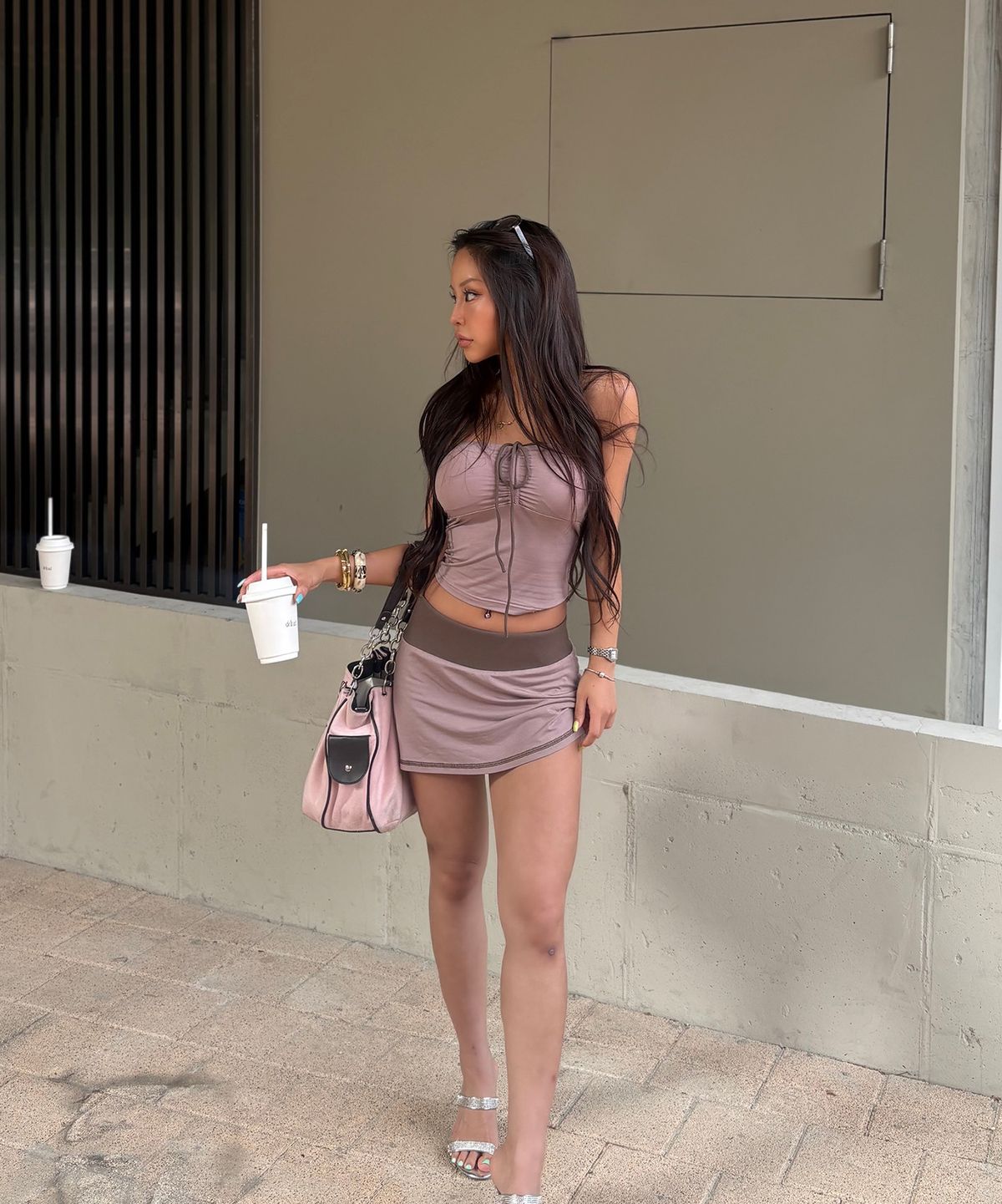 로페즈(LOPEZ) Vera tube top (Mauve Pink)