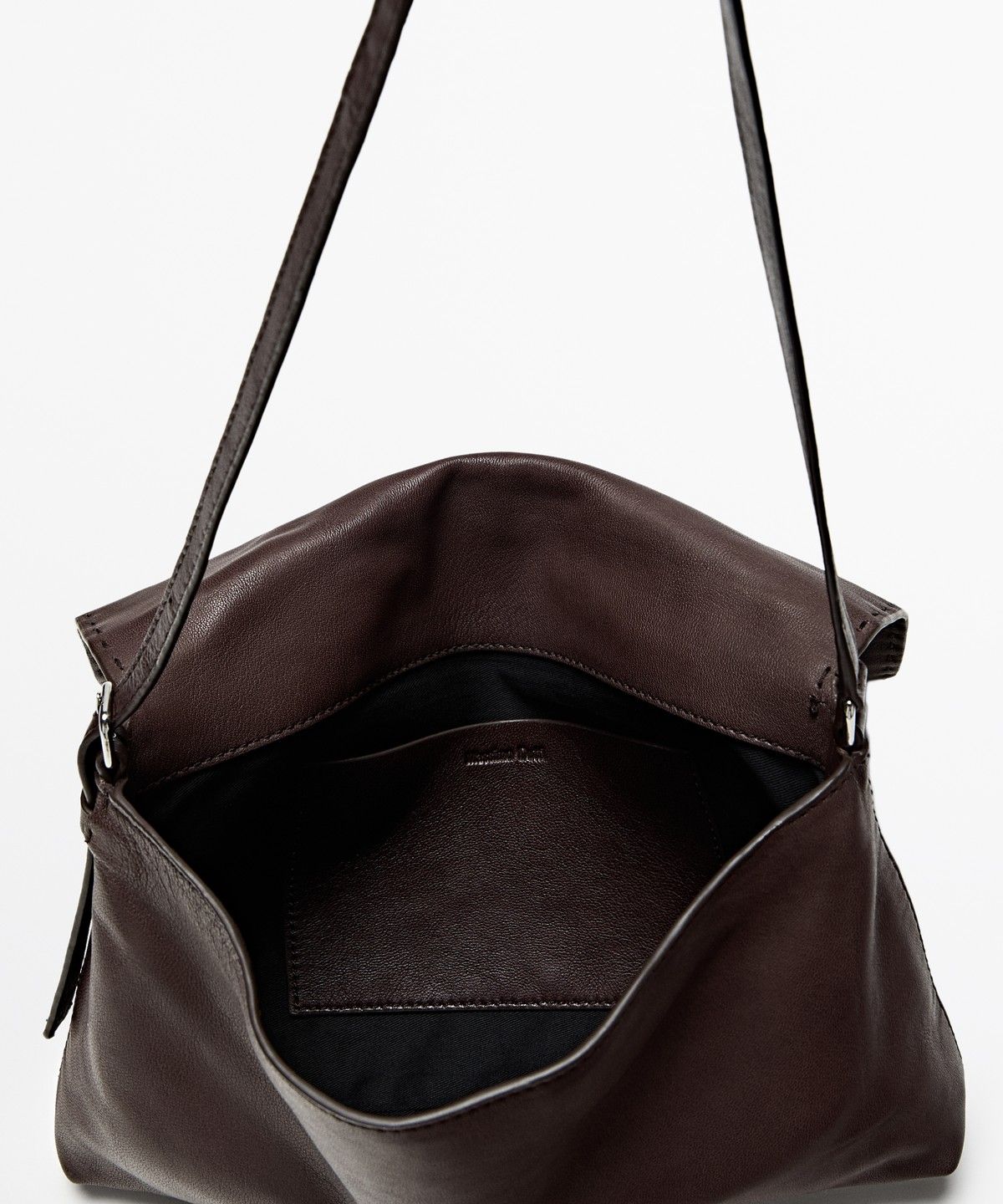 마시모두띠(MASSIMO DUTTI) 나파 가죽 스티치 디테일 크로스백