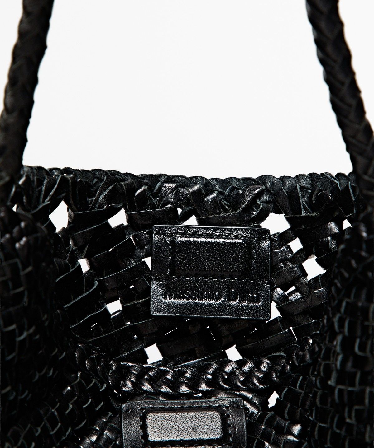 마시모두띠(MASSIMO DUTTI) 미디움 브레이디드 나파 가죽 백
