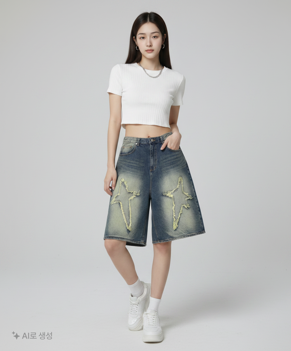 메인부스(MAINBOOTH) Spark Denim Shorts(BLACK) 3