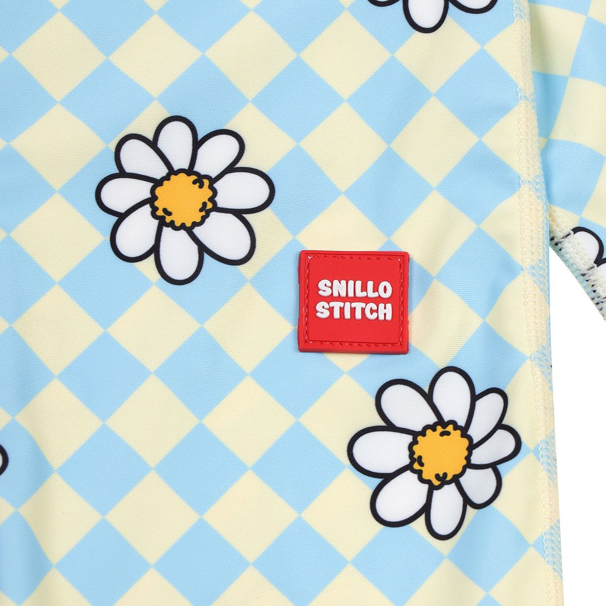 스닐로스티치(SNILLOSTITCH) 스윔수트 세트 데이지 블루