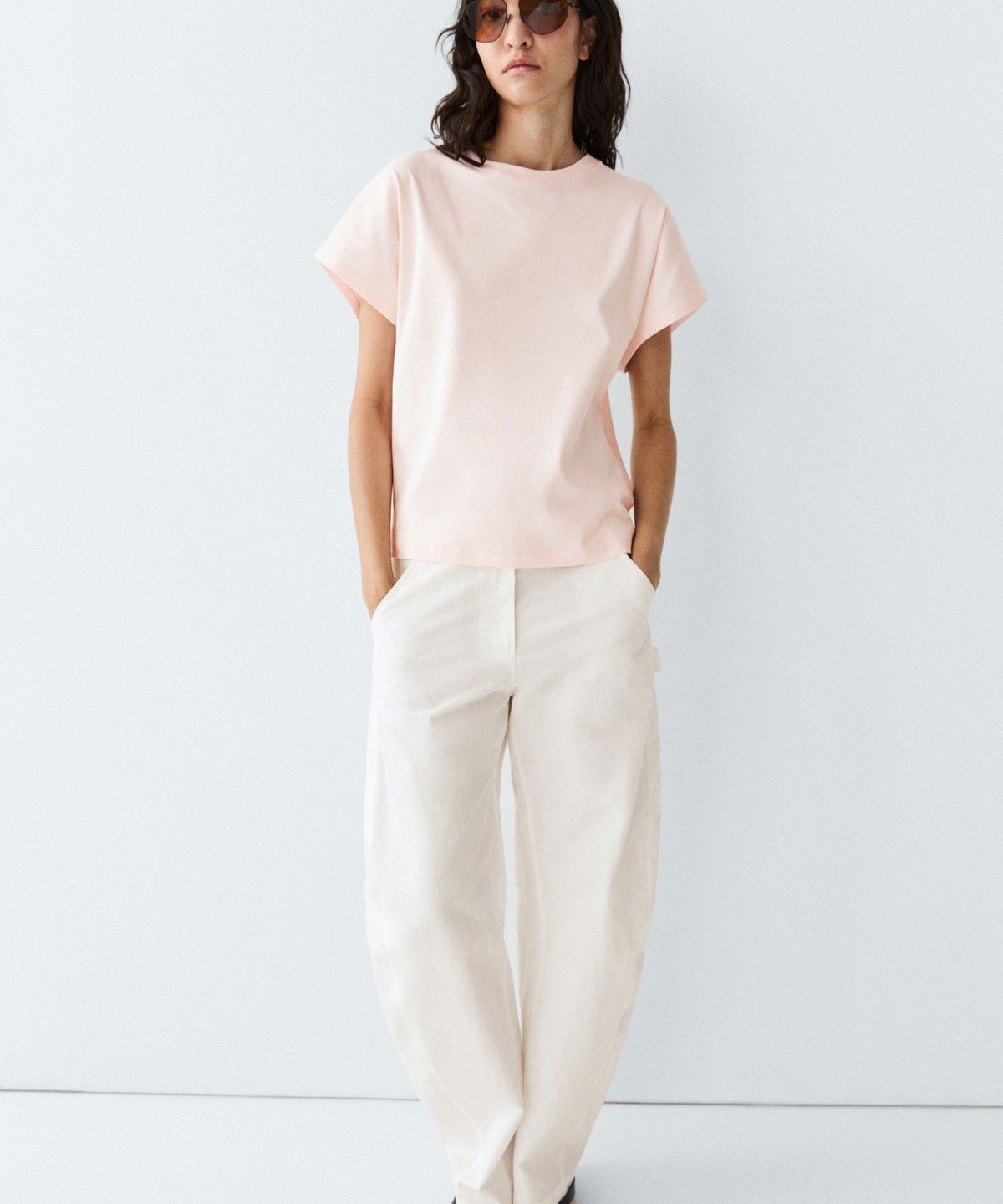 마시모두띠(MASSIMO DUTTI) 100% 면 반팔 티셔츠