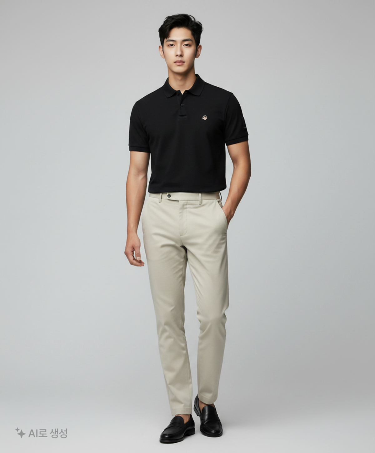 골든베어(GOLDEN BEAR) Pique Polo T-shirt_L4TAM22131BKX L