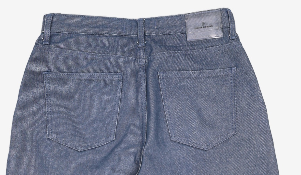 86로드(86ROAD) REAL WIDE ONE TUCK DENIM GREEN BLUE / WIDE 32