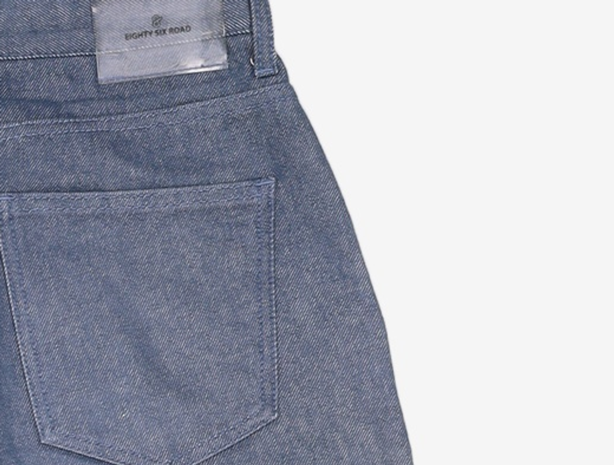 86로드(86ROAD) REAL WIDE ONE TUCK DENIM GREEN BLUE / WIDE 32