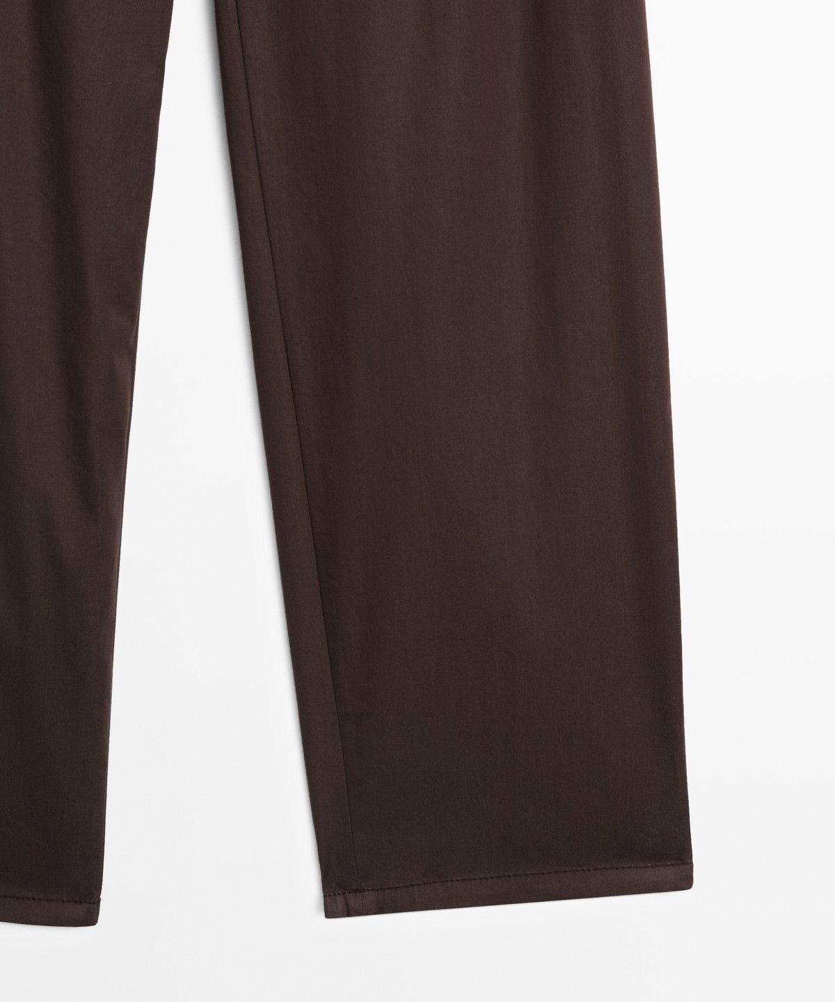 마시모두띠(MASSIMO DUTTI) 코튼 포플린 혼방 턱 팬츠
